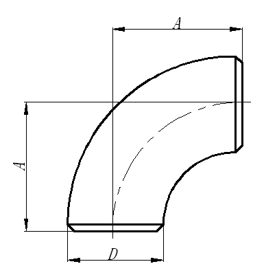 短半徑彎頭尺寸